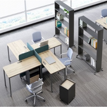 Small Office Desk Bookcase Modern Desk