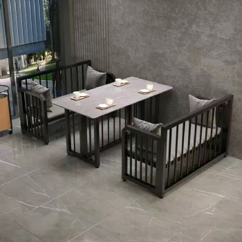 Modern Dining Table Set with Chair Sintered Stone